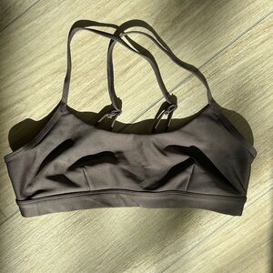 ALO Yoga Dark Brown Sports Bra